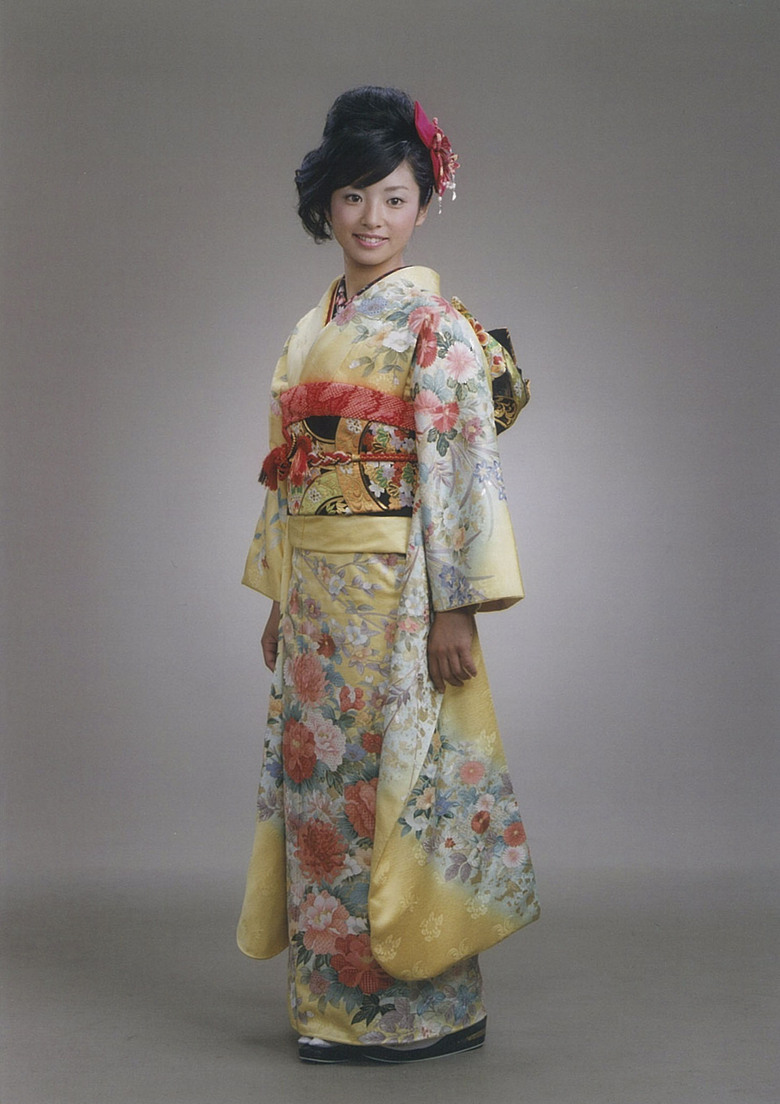 成人式、振り袖姿が美しい片岡さん