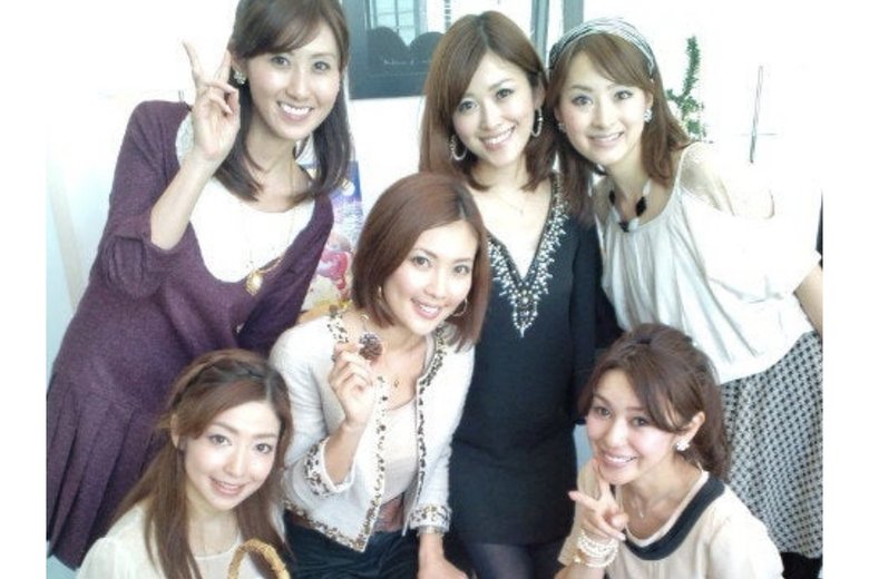 読者モデルの仲間と一緒に