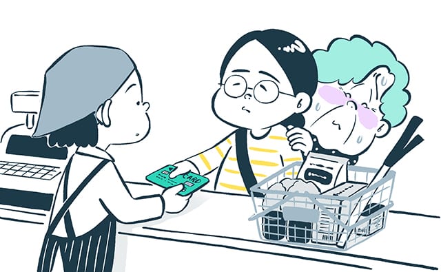 少額クレカ決済を恥ずかしがる義母