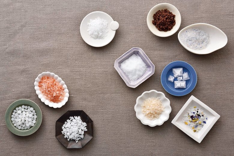 同じ料理でも塩を変えるだけで違った印象になる