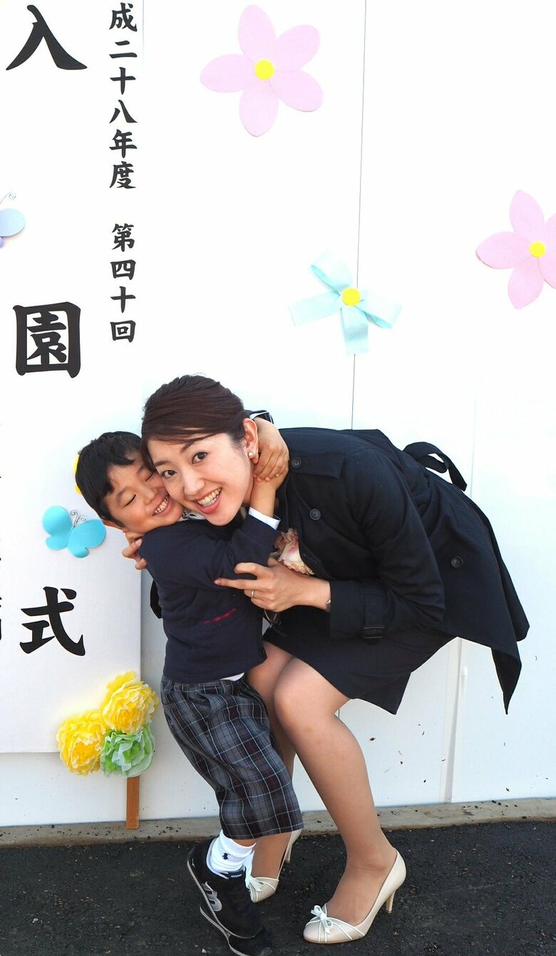 長男の入園式で