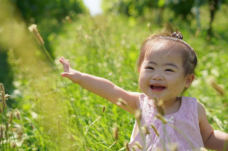 ダウン症を持つ愛子ちゃん