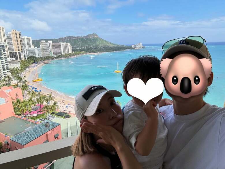 家族でハワイに新婚旅行