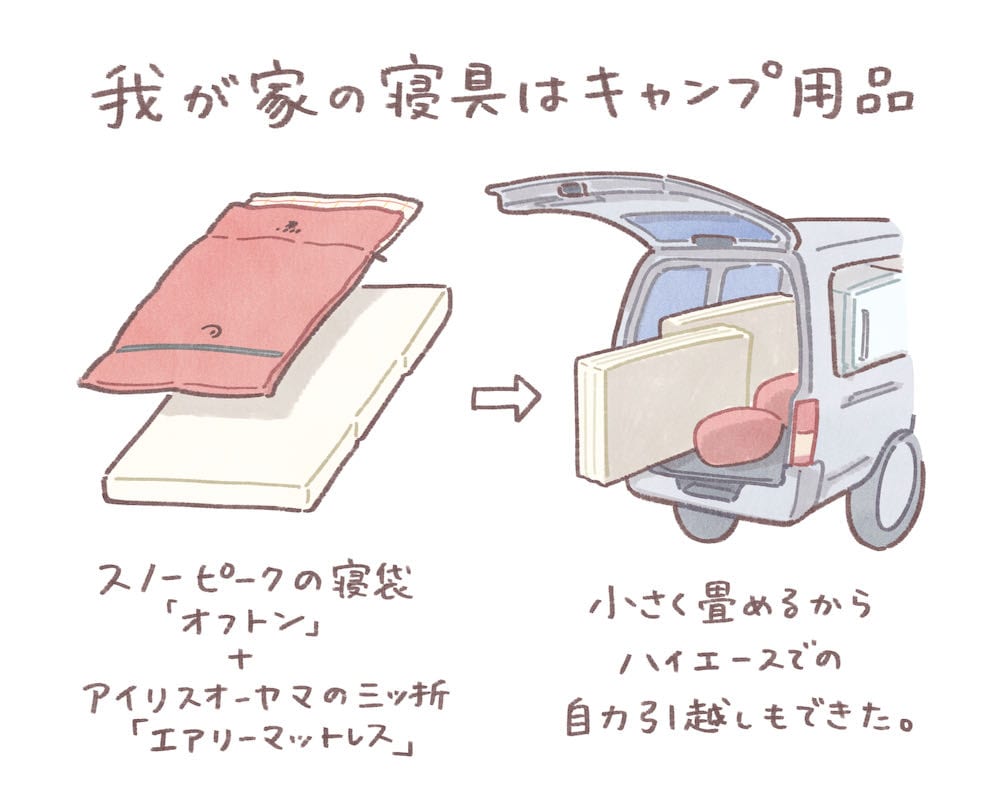 スノーピークの寝袋「オフトン」
