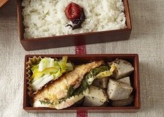 サーモンのみそチーズ焼き弁当レシピ