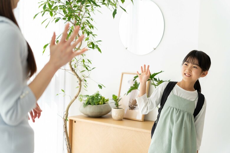 朝の目覚めもさわやか「元気で行ってらっしゃい！」
