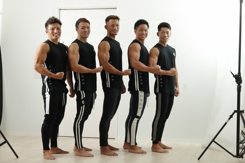 フィットネス実業団のスタッフ。自慢の筋肉は介護の仕事にも大会にも活かされている