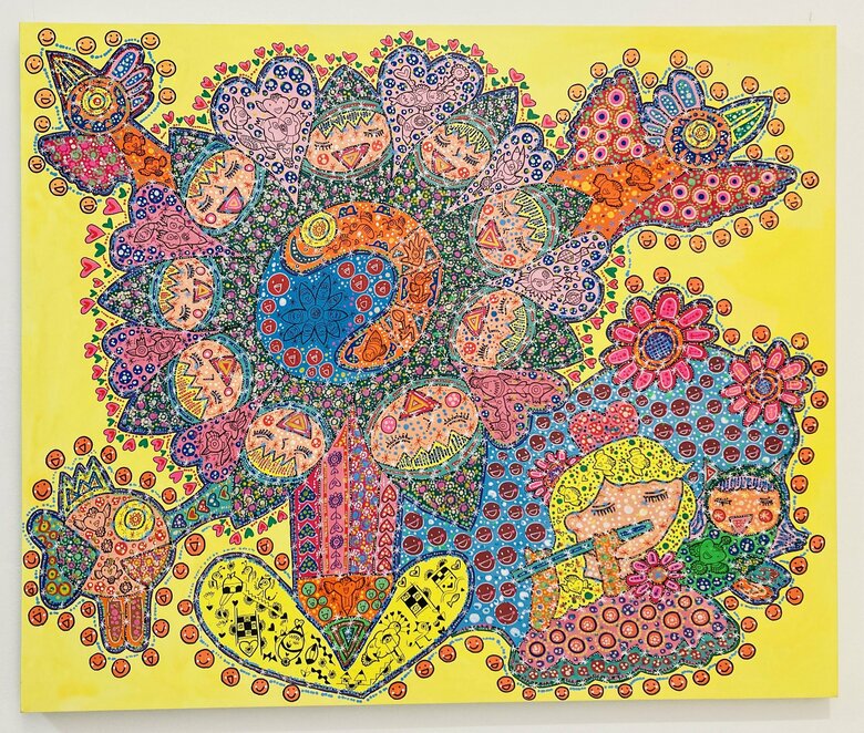 発達障害だということがわかった2024年に作成されたアート。タイトルは「みんなのスタート」