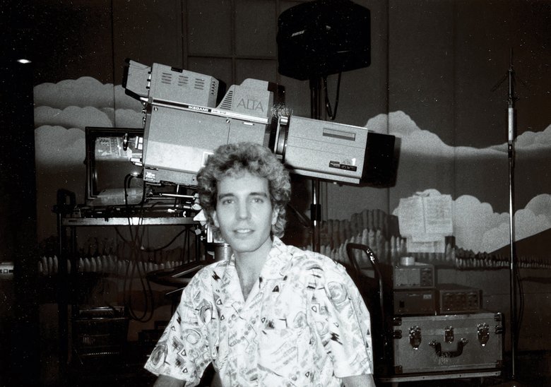 スタジオALTAにて。日本で仕事を始めた頃のデーブさん