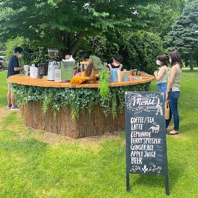 NASU FARM VILLAGEの名物となっているWeekend Café