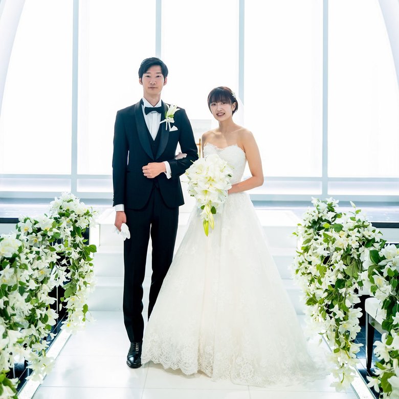 2021年に入籍したご主人との結婚式