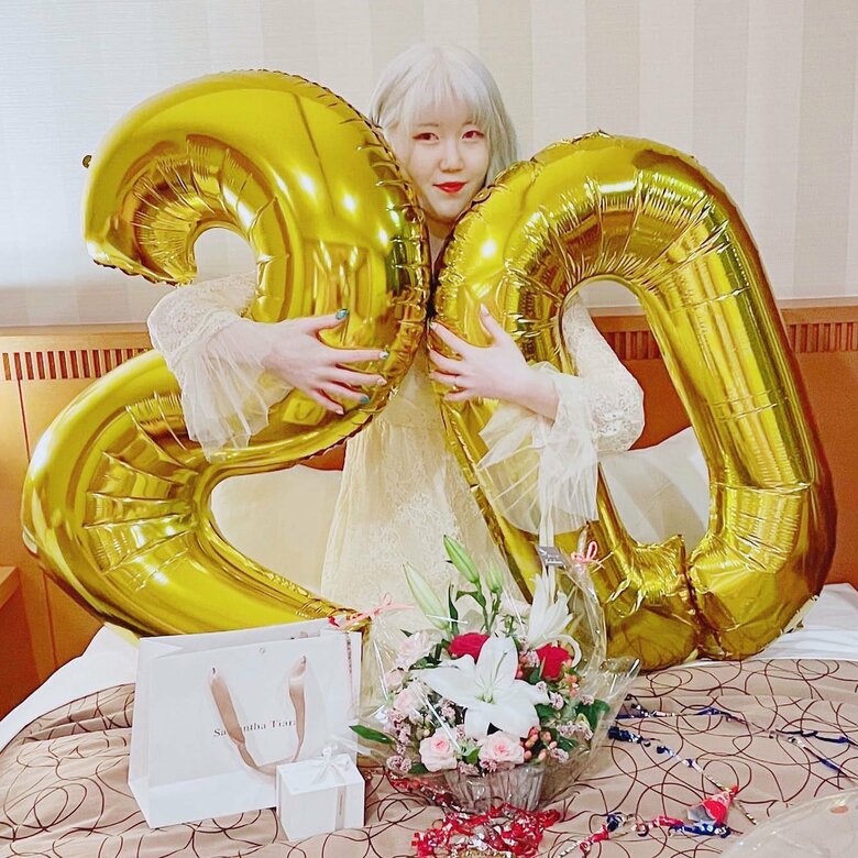 20歳の誕生日にお祝いされて