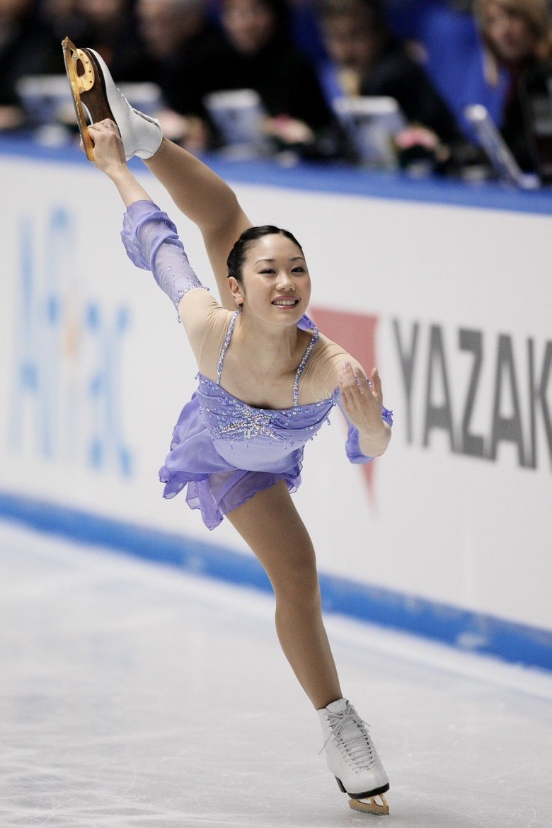 2008年の全日本で初めてショートプログラムで1位になった中野友加里さん