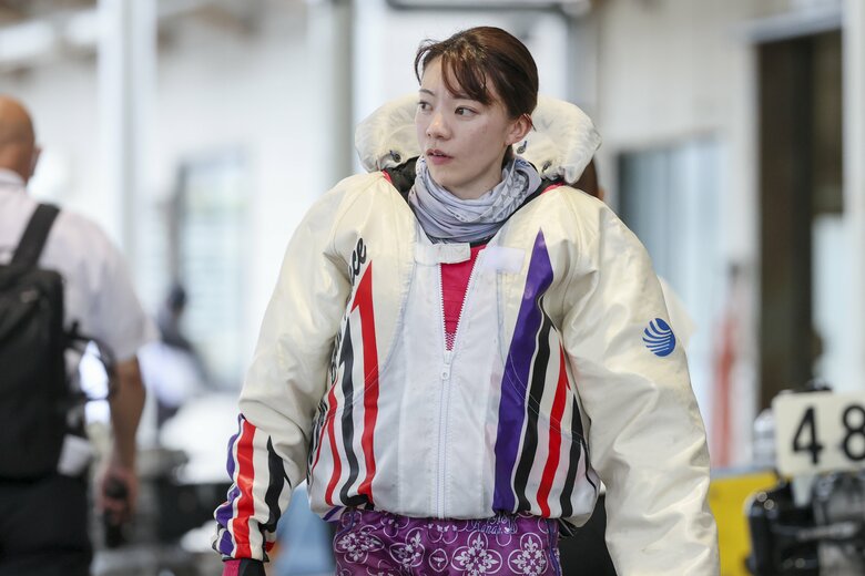 レースに向かう中村選手