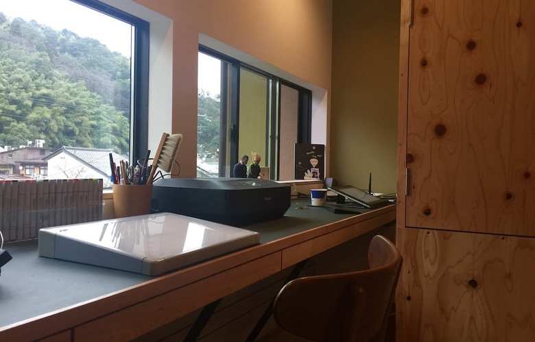 仕事部屋の様子