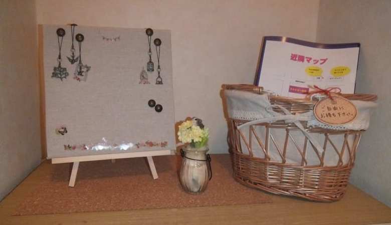 部屋の飾りつけも工夫