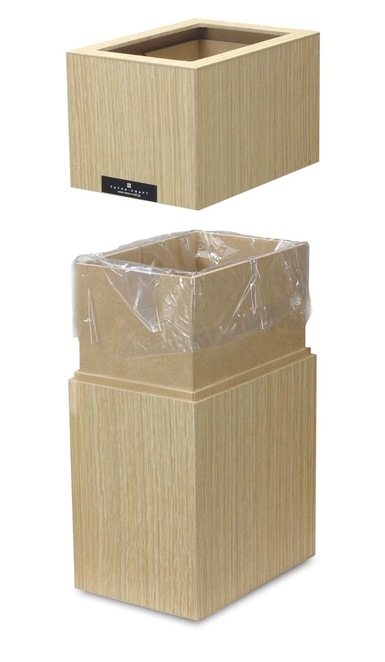 バスク　屑入れ（Ｓ）カバー付き