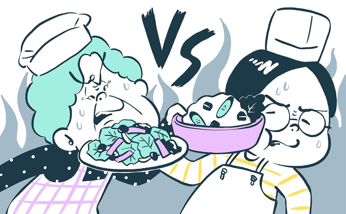 陰キャ嫁_義母と料理対決