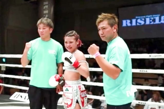 AKARI選手との試合でのerikaさん