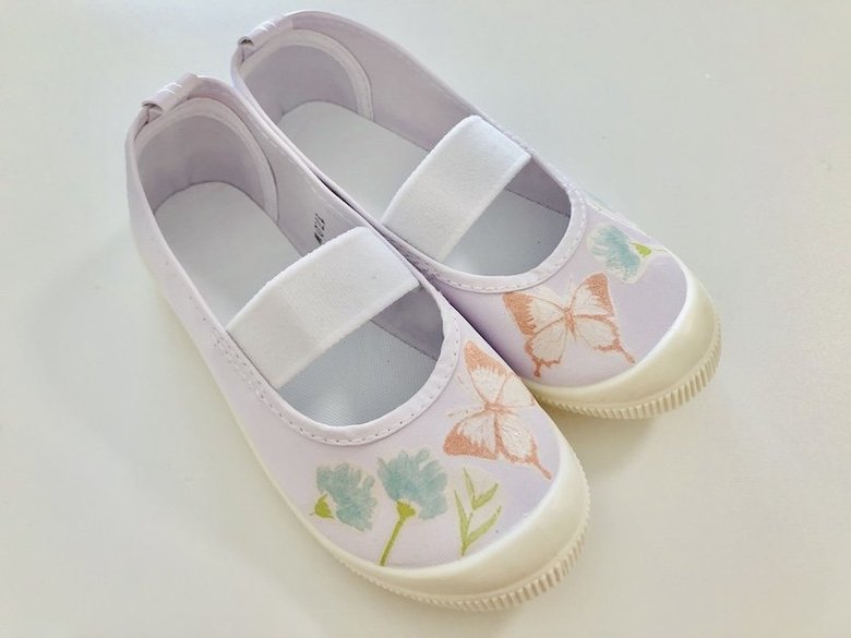 デコ上履きが完成