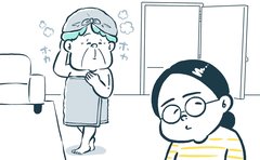 “納得いかない”目のやり場に困る風呂上がりの義母の姿