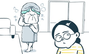 “納得いかない”目のやり場に困る風呂上がりの義母の姿