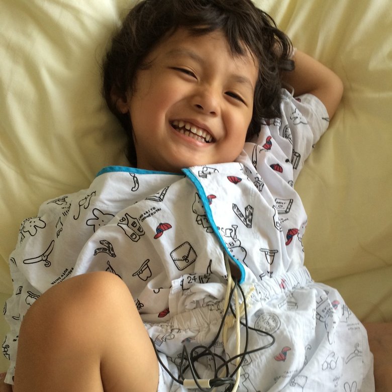 川崎病で入院し退院が決まったときの大和さん