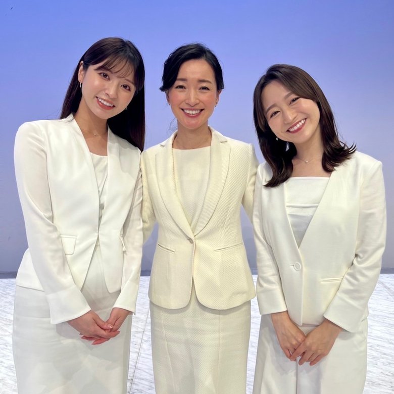 『池上彰の参院選ライブ』を担当した角谷暁子アナウンサー、大江麻理子キャスターと