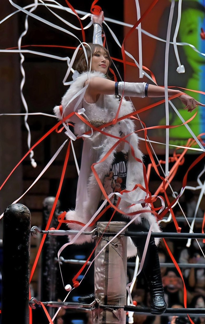 2023年11月に行われた赤井さんの引退試合でのひとコマ