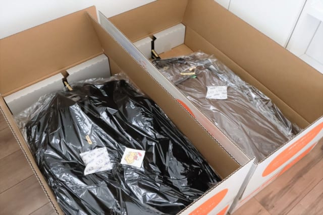 クリーニング後の衣類