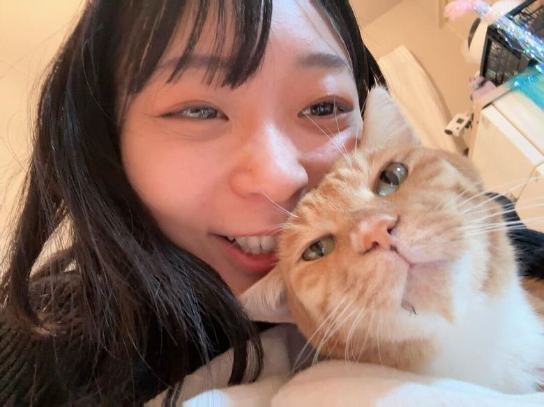 3年前から保護猫の菊次郎くんと一緒に暮らしています（アンゴラ村長Instagramより）