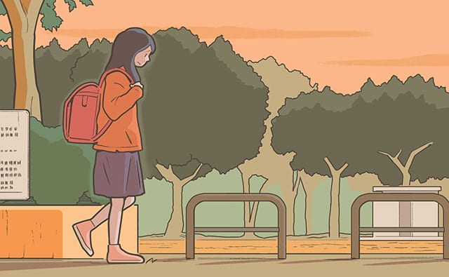元気のない女の子