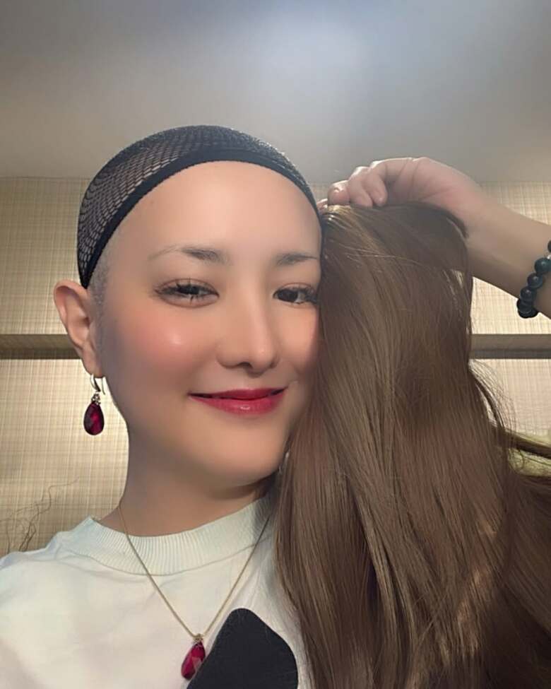 ウィッグをつける前の希良梨さん