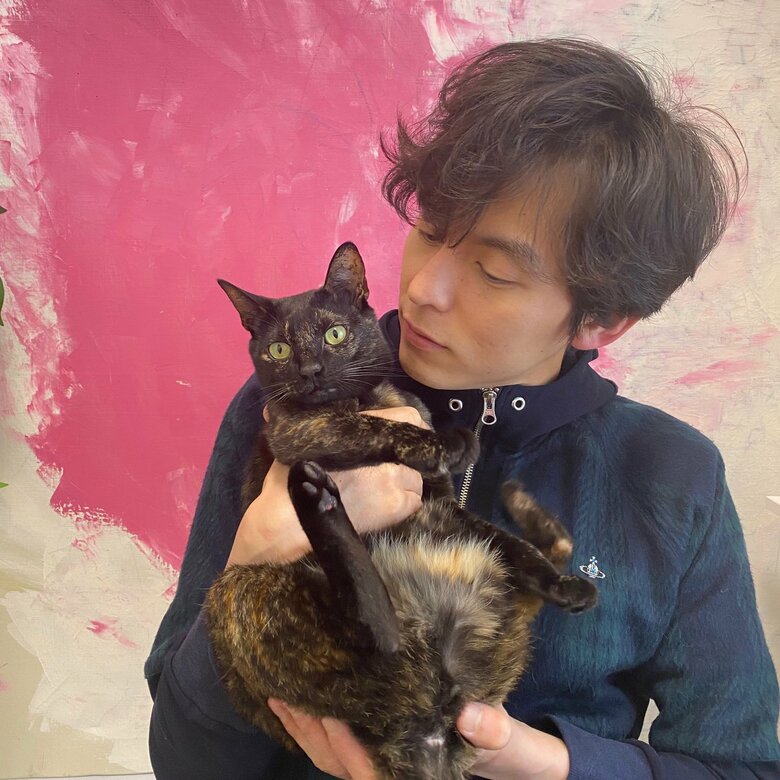 友人から引き取ってココちゃん（雑種・さびねこ）の里親