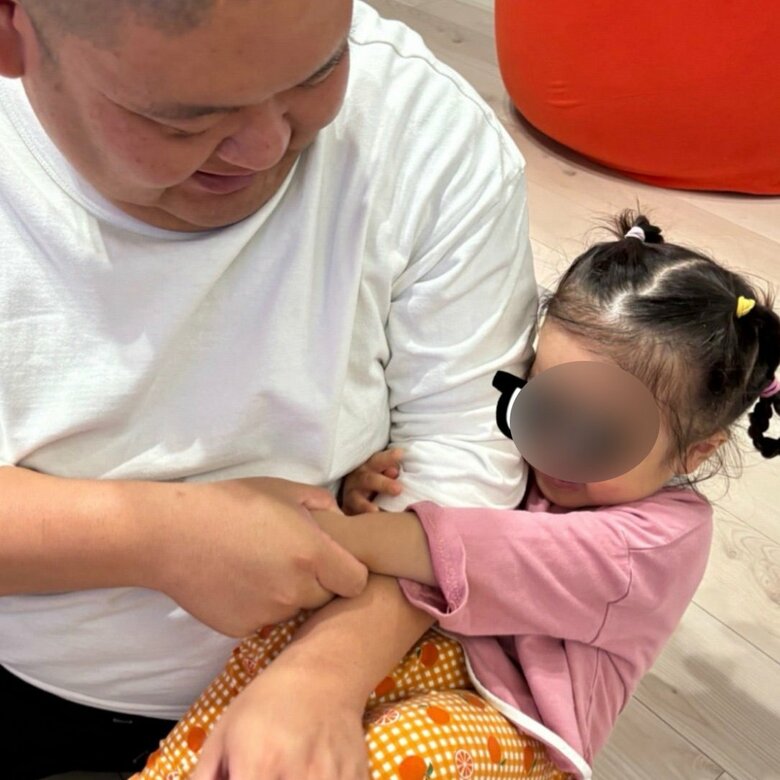 娘さんから愛されているあらぽんさん