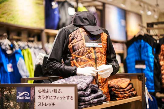 WORKMAN Plus 店内陳列商品
