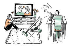 「何サボってるの？」在宅勤務でストレス溜まる夫に責められる妻は…