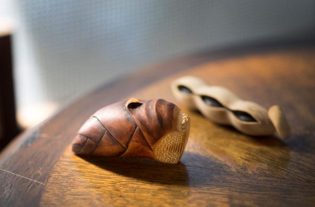 梶浦さんの伊勢根付の作品