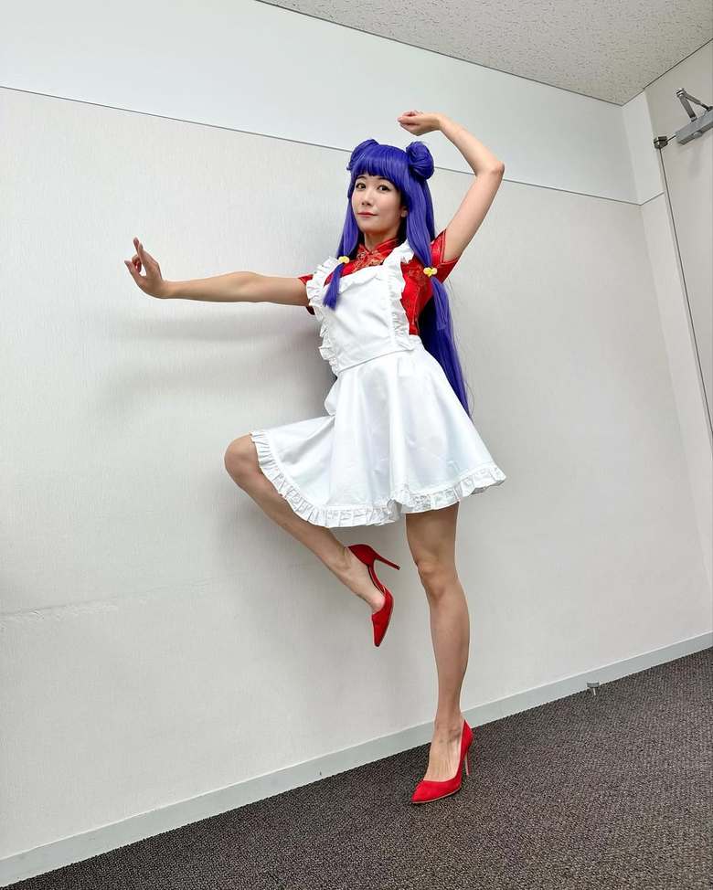 ハロウィンに『らんま1/2』に登場する美人キャラ・シャンプーのコスプレを