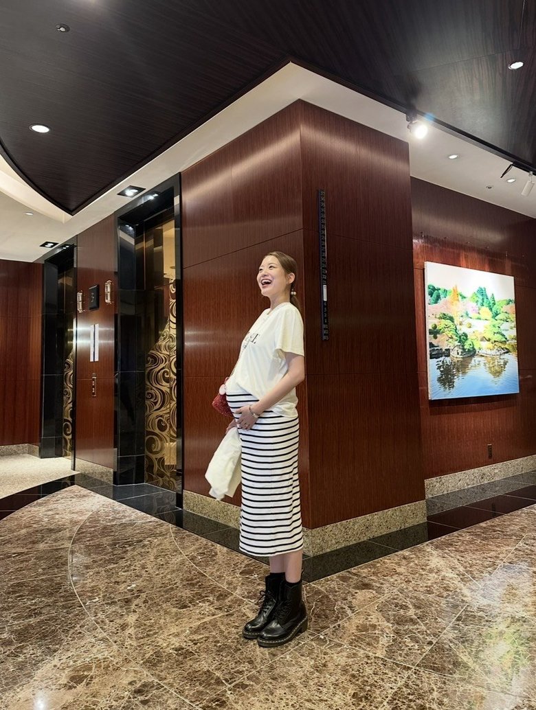 笑顔のマタニティショット