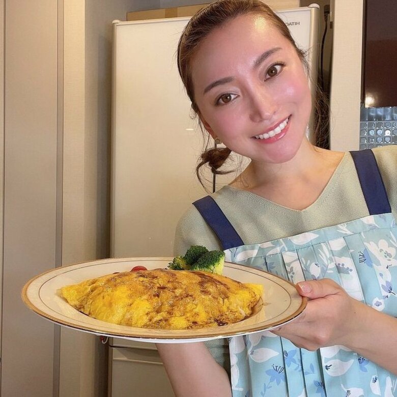 旦那さんに作ったオムレツ