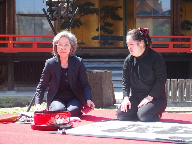 2025年、北野天満宮にて揮蒙（きごう）風景