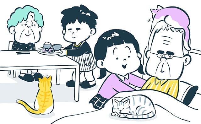 祖父母を介護する孫
