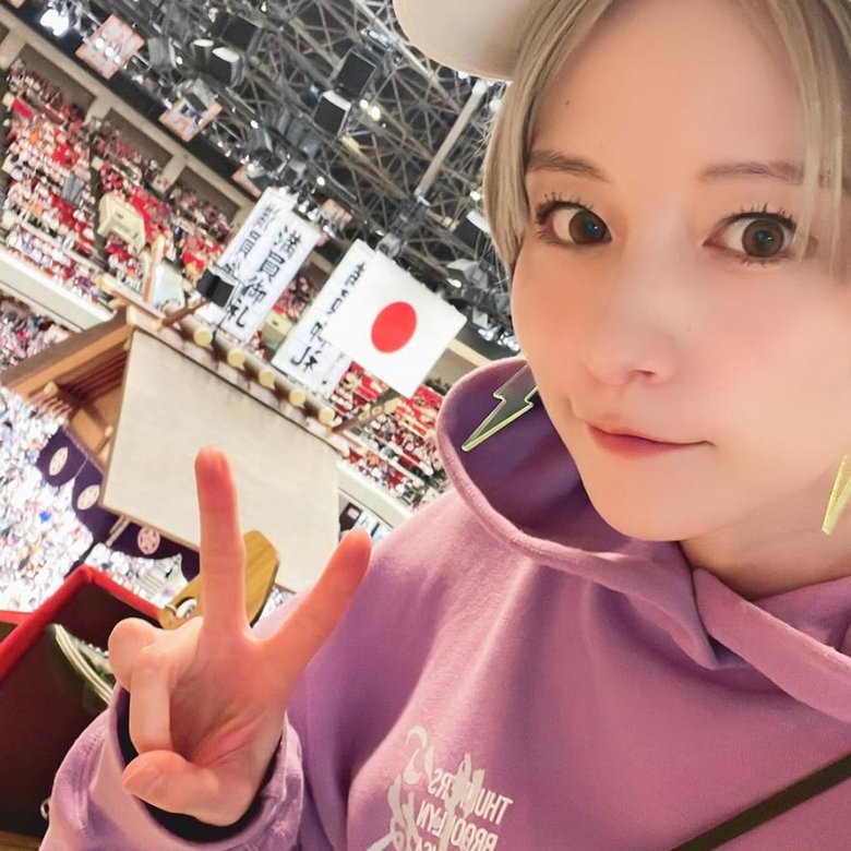 大相撲五月場所を観戦する宮島咲良さん