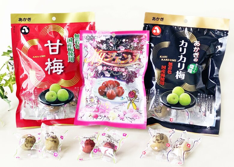 赤城フーズで人気のカリカリ梅3点セット