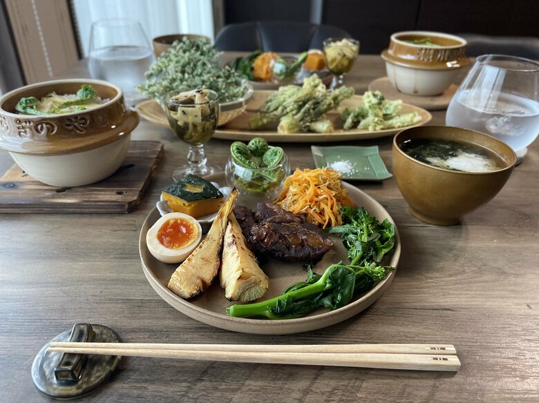 彩りやバランスもパーフェクトすぎる食卓