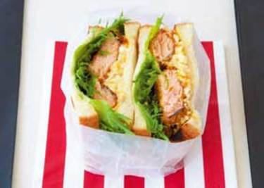 鮭フライサンドイッチ弁当のレシピ