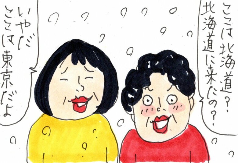 東京で雪が降った日、お母さんが生まれ故郷の北海道にいると思ったエピソード「母と束の間の北海道小旅行」より
