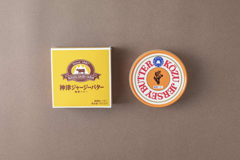 神津ジャージーバター（缶入り・225g）／神津牧場ロッジ