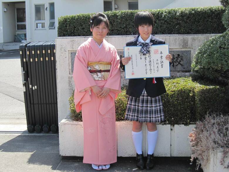 2013年3月に美宇さんは地元・山梨県の小学校を卒業